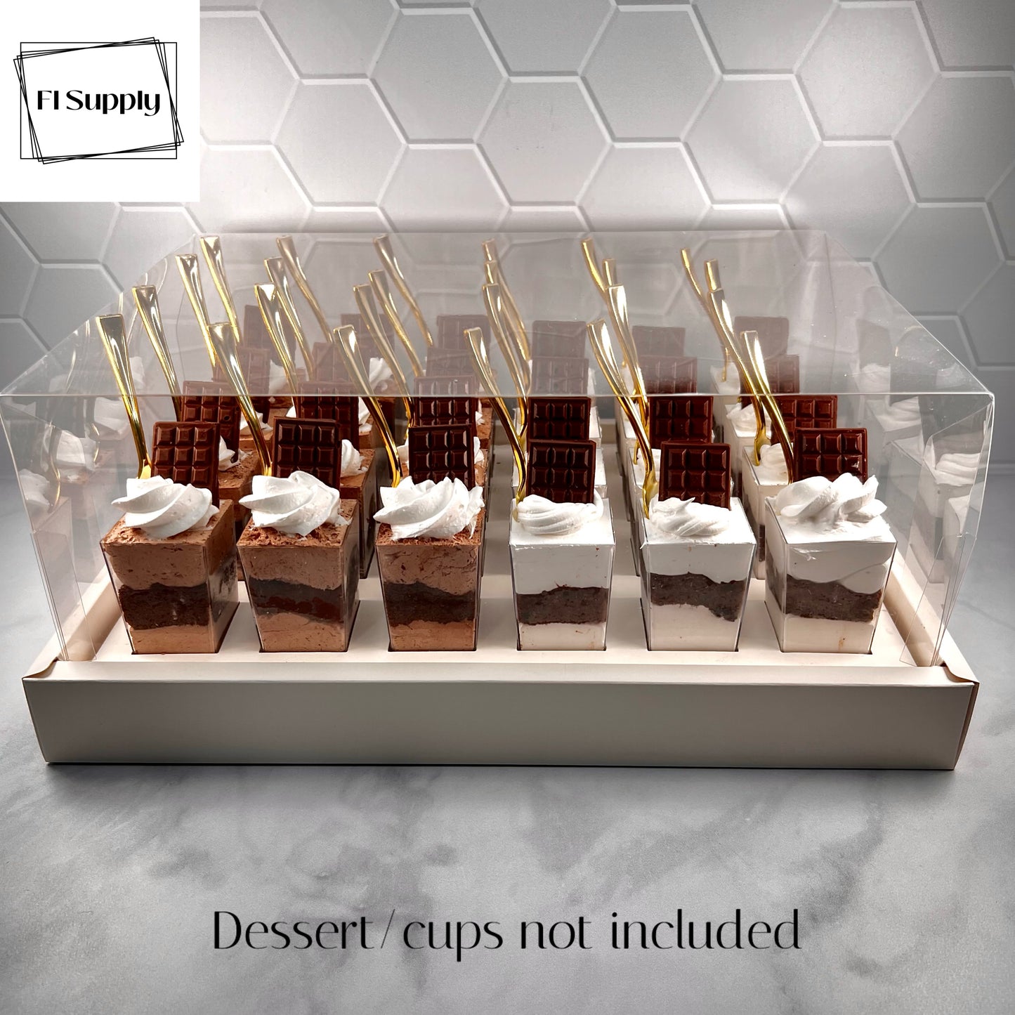 3 oz Dessert Shooter Box (24 squares)